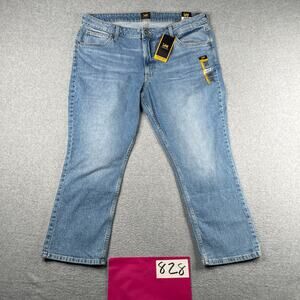 Lee Legendary Jeans Womens Size 18M Blue Mid Rise Straight Crop New NWT